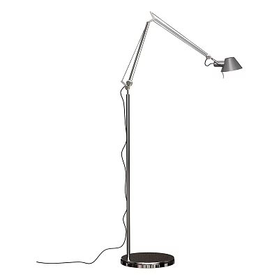 Modern Minimalist Floor Lamp With Adjustable Flexible Metal Arm And Sleek Design 3d model