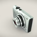 Canon PowerShot Silver Compact Digital Camera with Sleek Body and Retractable Lens