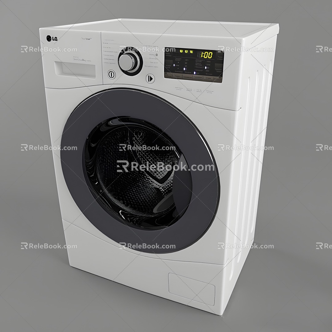 Rolling washing machine 3d model