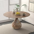 Modern Vintage Dining Table Rock Slab Dining Table Marble Dining Table Round Dining Table Oval Dining Table Shaped Dining Table 3d model