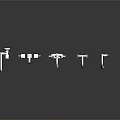 Multiple Silver Hardware Faucets with Different Designs on Black Reflective Background