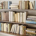 Well Arranged Books And Magazines On Multiple Shelves With Various Colors Sizes And Bindings