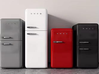 Modern refrigerator 3d model