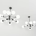 Modern chandelier 3d model