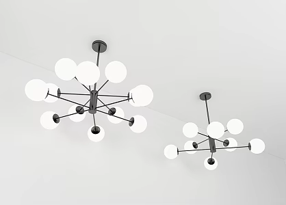 Modern chandelier 3d model