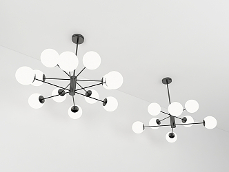 Modern chandelier 3d model