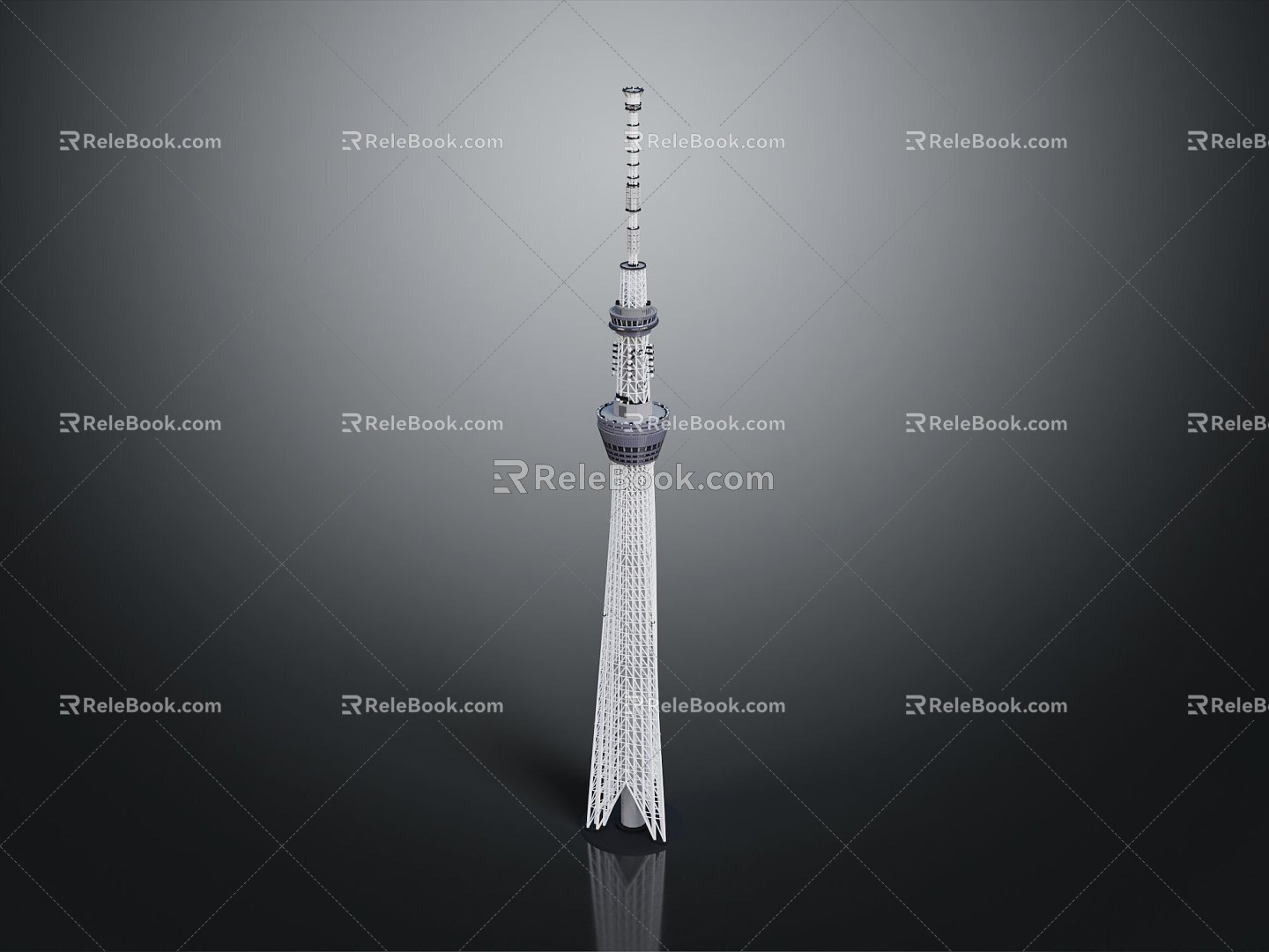 TV Tower Modern Tower Tokyo Tower 3d model