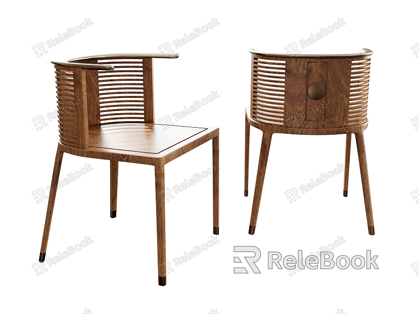 Leisure Chair Wood Chair Dining Chair Armchair Backrest Chair Circle Chair Tea Chair Chinese Chair Bamboo Chair model