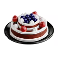 Assorted Delicious Desserts Including Pie Fruit Cake Chocolate Roll And Gingerbread House