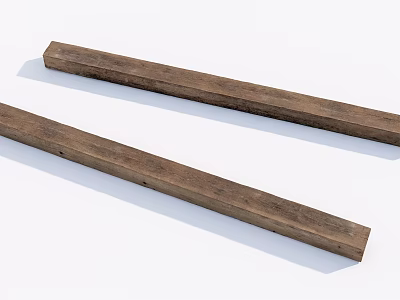 Natural Stone And Wood Strips For Rustic Interior Design Projects 3d model