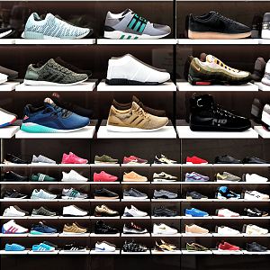 Modern shoe rack sneaker display rack sneaker 3d model