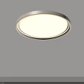 Modern Round White Ceiling Light Fixture with Bright Illumination for Home Interior