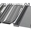 escalator elevator escalator mall elevator 3d model