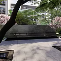 Elegant Pergola Design In Garden With Trees Water Features And Stone Pathway