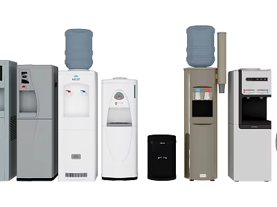 Various Styles Daily Electrical Appliances Water Dispensers With Different Colors And Designs 3d model