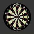 SPORTSMATE FUN MASTERY Dartboard With Numbered Sections And Darts For Recreational Use