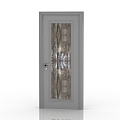 Jianou solid wood door interior door door 3d model