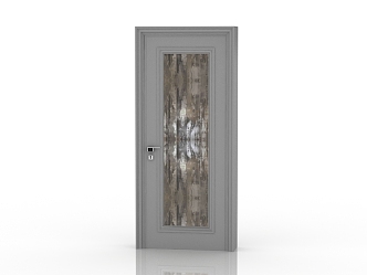 Jianou solid wood door interior door 3d model