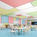 Modern classroom handmade laboratory 3d model