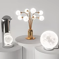Modern Table Lamp Lunar Table Lamp 3d model