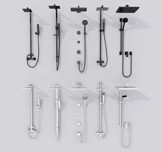 Modern Shower 3d model