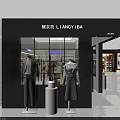 Modern Clothing Store With Mannequins And Fashion Clothing Displays In Bright Window