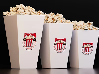 Popcorn 3d model