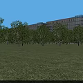 Modern Industrial Factory Complex With Multiple Buildings Greenery Parking And Road Access 3d model