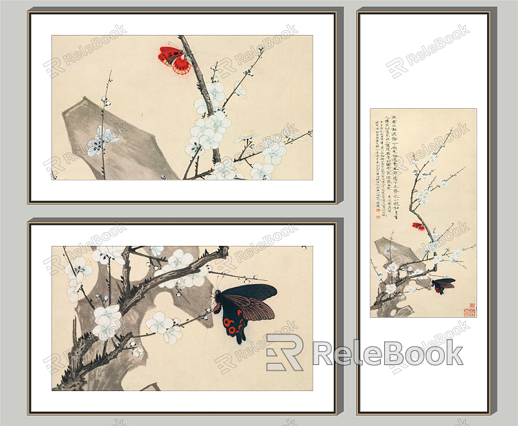 Chinese Animal Painting Decorative Painting model