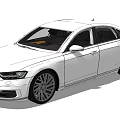 White Luxury Sedan Featuring Audi Style Sleek Exterior And Modern Alloy Wheels