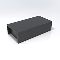 Sleek Black Irregular-Shaped Sofa With Modern Design And Unique Silhouette