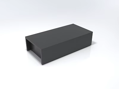 Sleek Black Irregular-Shaped Sofa With Modern Design And Unique Silhouette 3d model