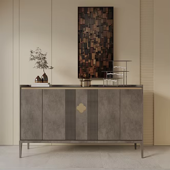 Modern Entrance Cabinet 3d model