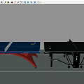 Sturdy Sports Equipment Table Tennis Tables With Blue Black Surfaces And Reinforced Leg Structures For Indoor Use