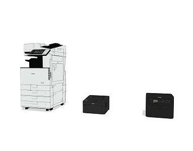 Modern printer copier combination 3d model