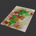 White Paper With Yellow Green Spots And Textured Pattern On Dark Background