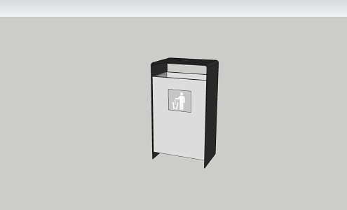 Modern trash can 3d model