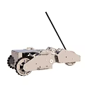 Smart Machine with Tracked Base Mechanical Arm and Durable Metal Construction 3d model
