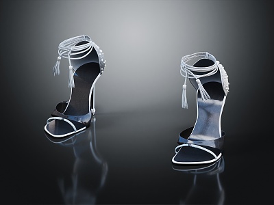 Modern high heels high heels sandals roman shoes model