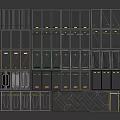 Colorful Parking Lot Design With Various Patterned Flooring And Colored Bay Layouts