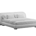 Modern Double Bed 3d model