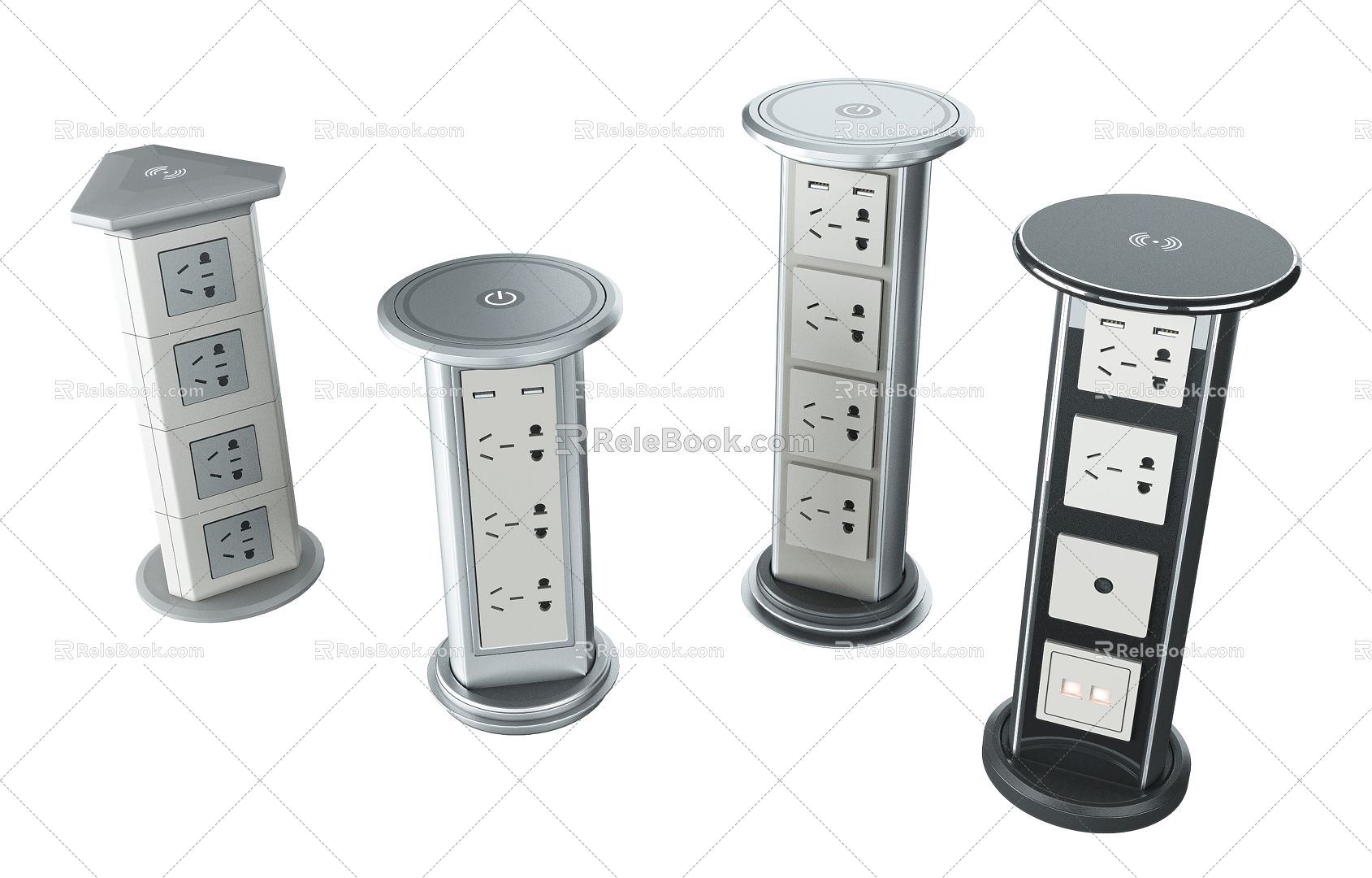 Modern socket intelligent lifting socket model