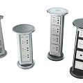 Modern socket intelligent lifting socket 3d model