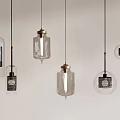 Modern Pendant Lights With Clear Glass Bodies And Metal Accents In Diverse Shapes