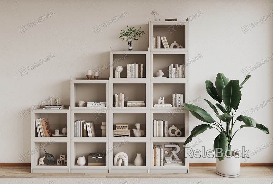 Modern Bookcase Bookshelf model