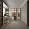 Modern Cloakroom 3d model