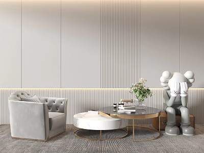 Modern single sofa 3d model