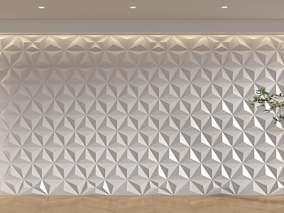 Geometric wall panel Stereo background board Geometric background wall Diamond triangle background wall Living room sofa background model