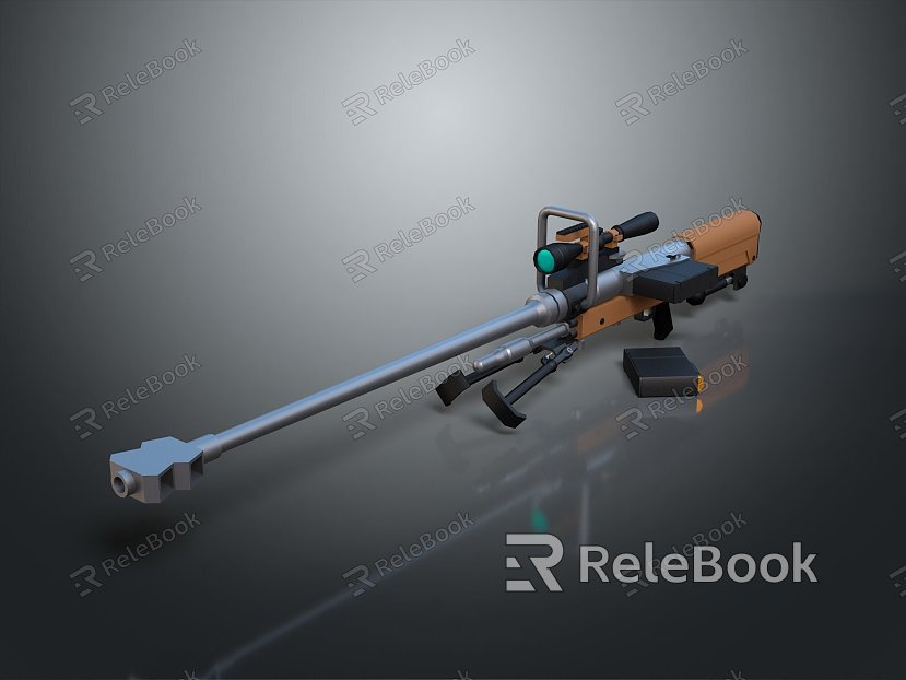 Sniper rifle sight sniper rifle sci-fi sniper rifle semi-automatic rifle combat rifle model