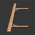 Bamboo Circular Grille Structure With Curved Vertical And Horizontal Slats